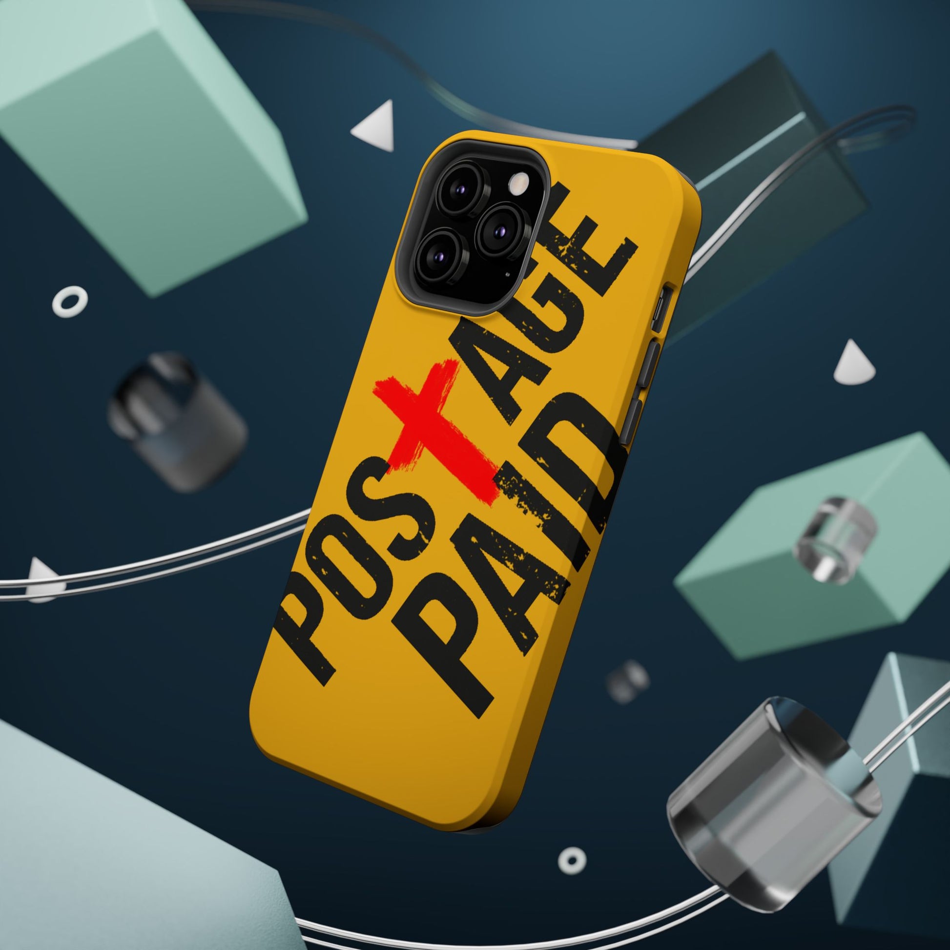 Impact-Resistant Phone Case - 'Postage Paid' Design, Inspiration Phone Case, Gifts For Faith Believers, Gifts For Postal Workers, Inspirational Gifts.