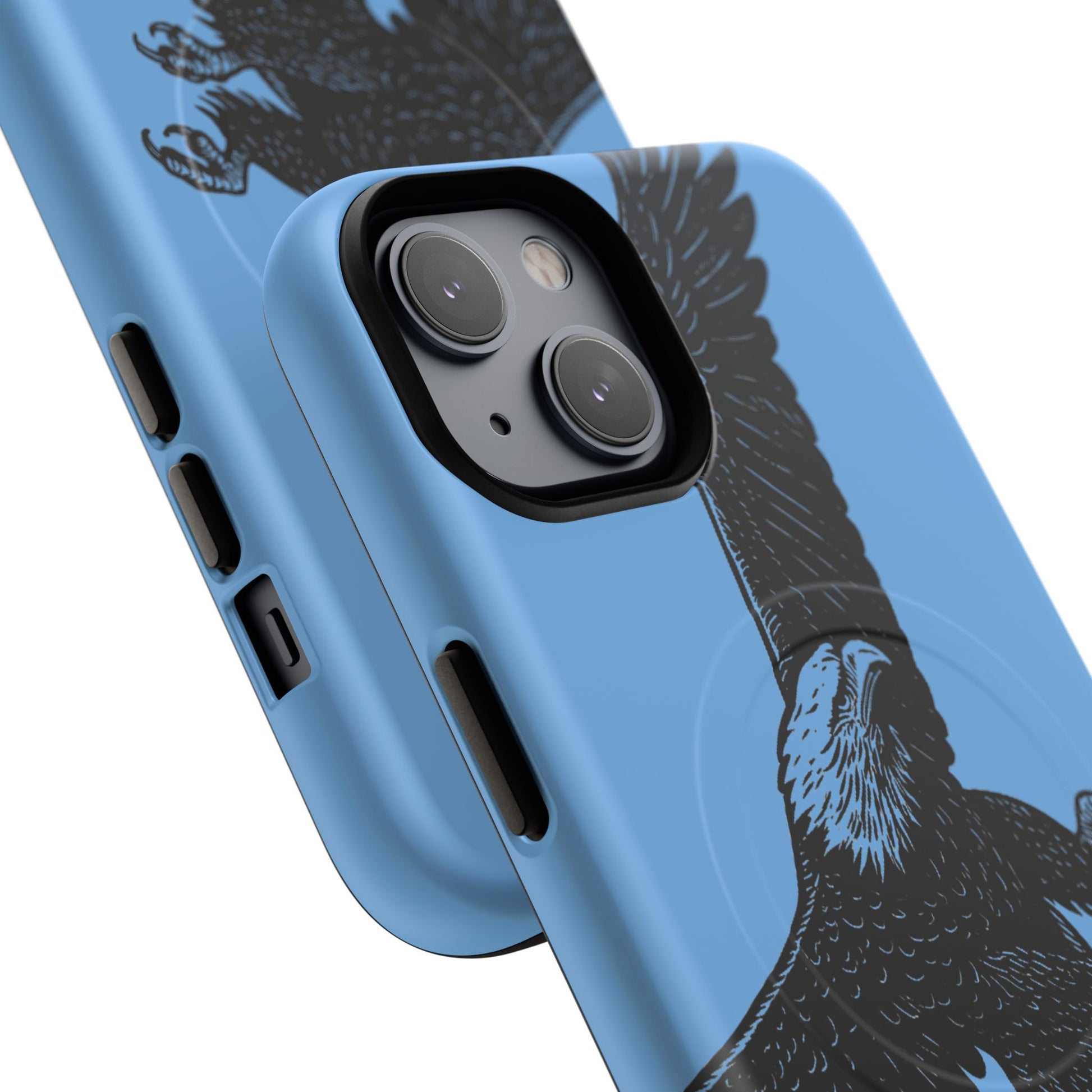 Eagle Flight Tough Magnetic Phone Case — Protective Magnetic Snap Cover with Soaring Eagle Design