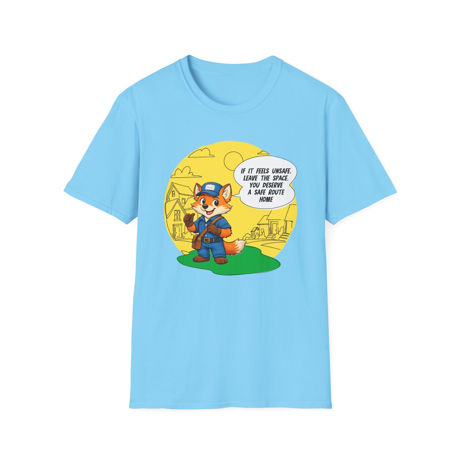 Safe Route Home – Delivery Worker Safety Awareness T-Shirt