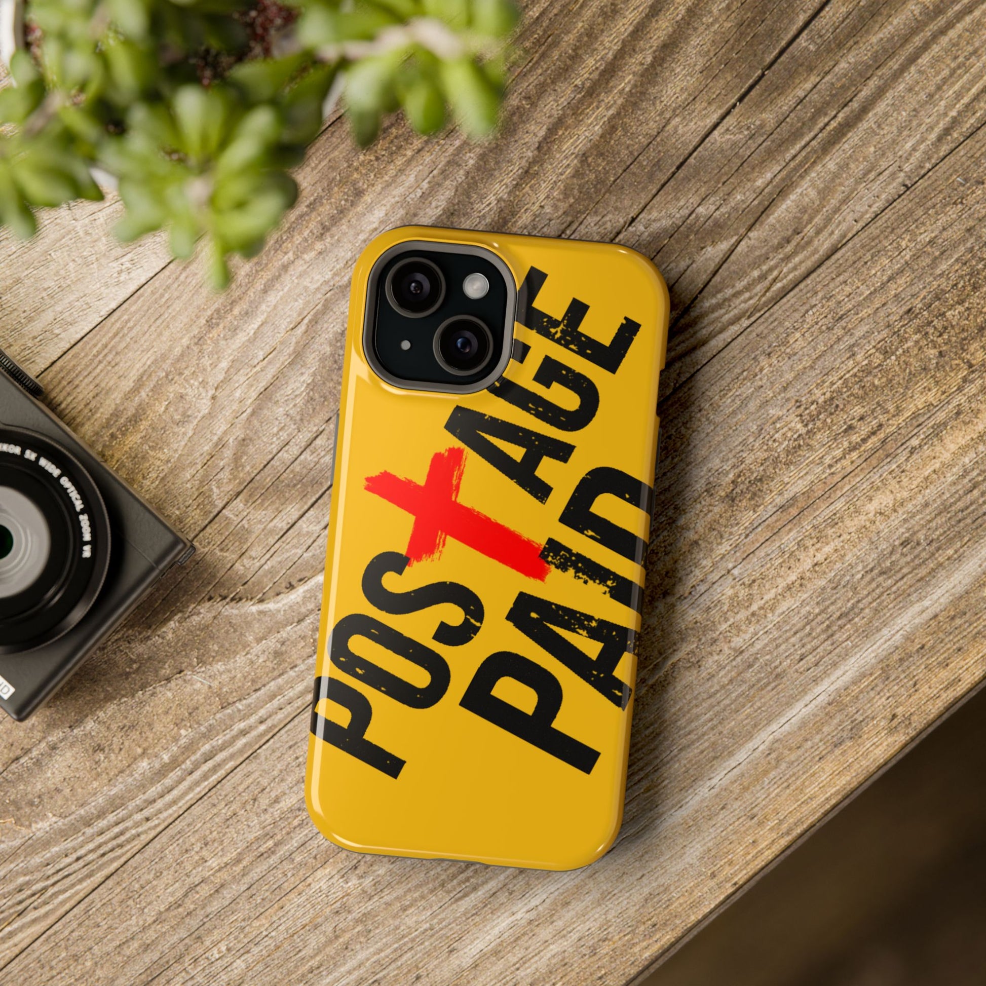 Impact-Resistant Phone Case - 'Postage Paid' Design, Inspiration Phone Case, Gifts For Faith Believers, Gifts For Postal Workers, Inspirational Gifts.