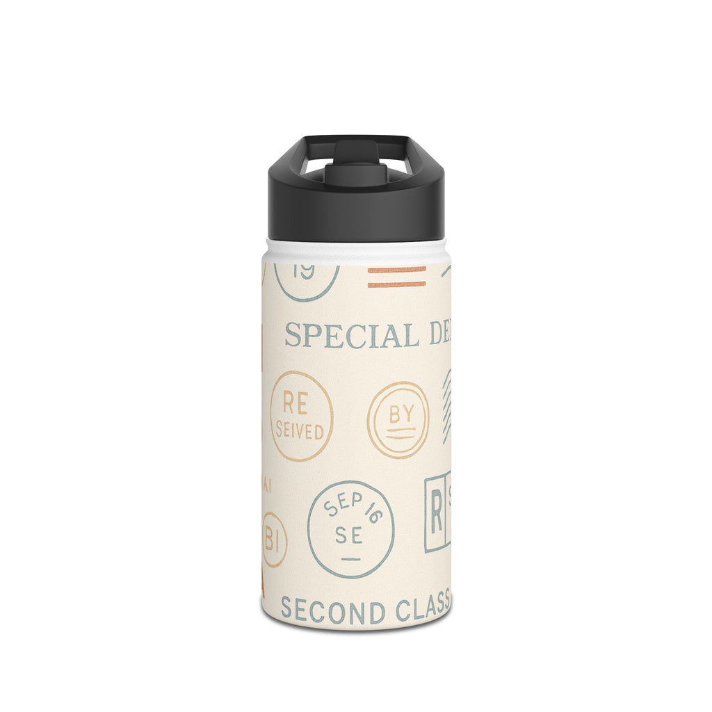 Vintage-Inspired Stainless Steel Water Bottle, Eco-Friendly Travel, Fitness Hydration, Gift for Adventurers, Cool Drinkware