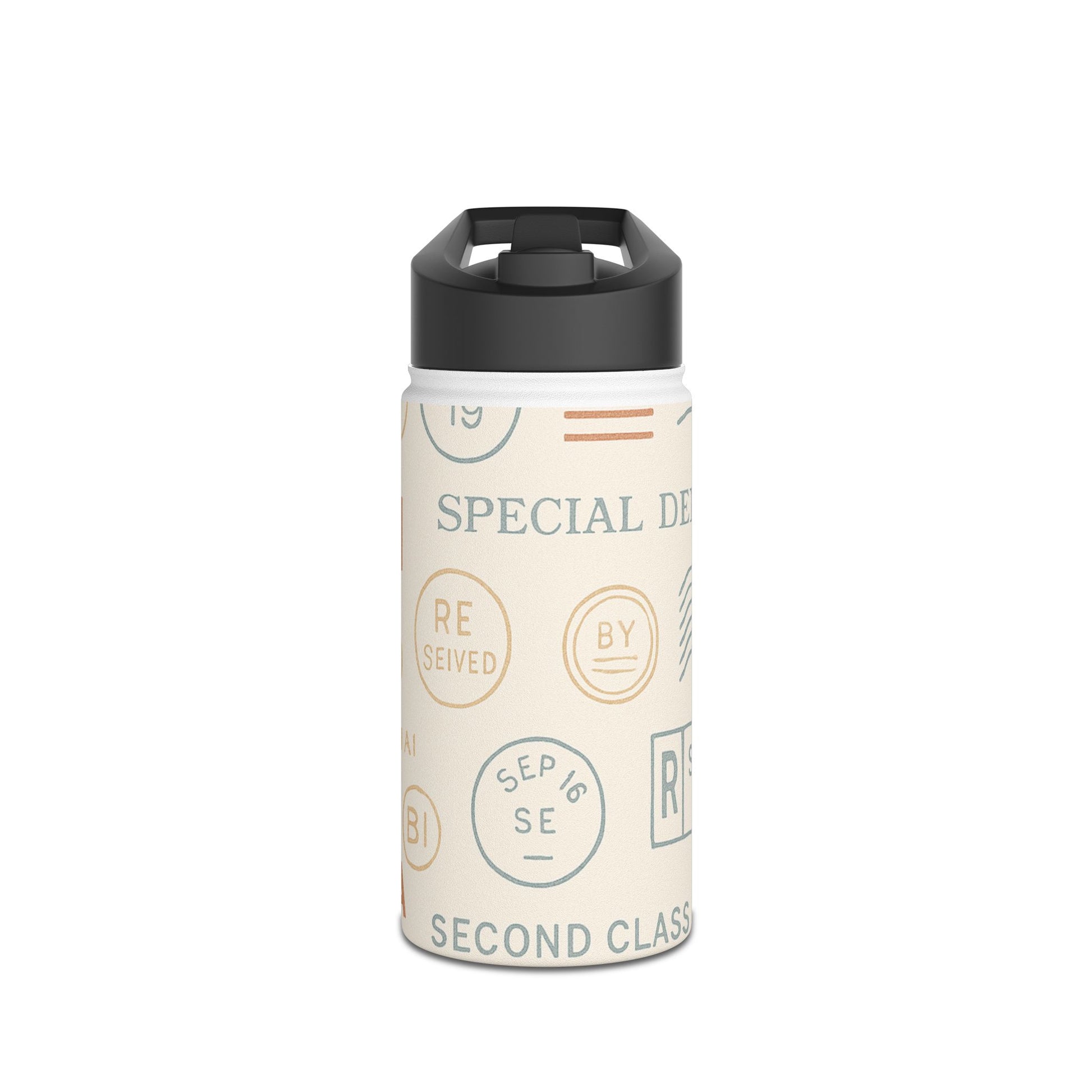 Vintage-Inspired Stainless Steel Water Bottle, Eco-Friendly Travel, Fitness Hydration, Gift for Adventurers, Cool Drinkware