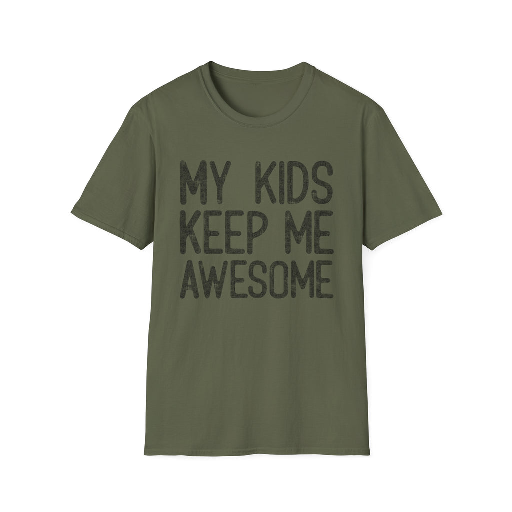 My Kids Keep Me Awesome — vintage distressed Father’s Day t shirt