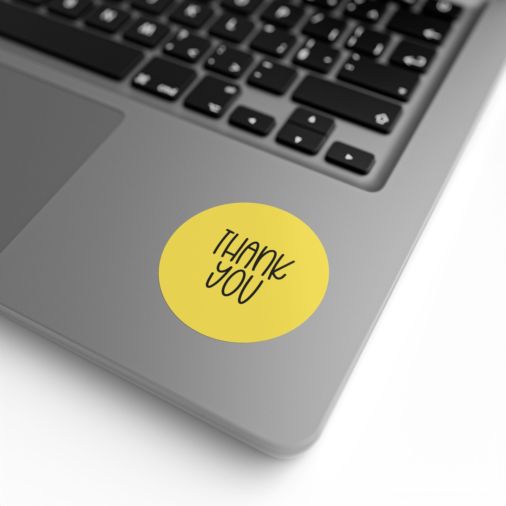 Thank You Sticker Roll – Yellow “Thank You” Sticker Roll For Packaging & Shipping