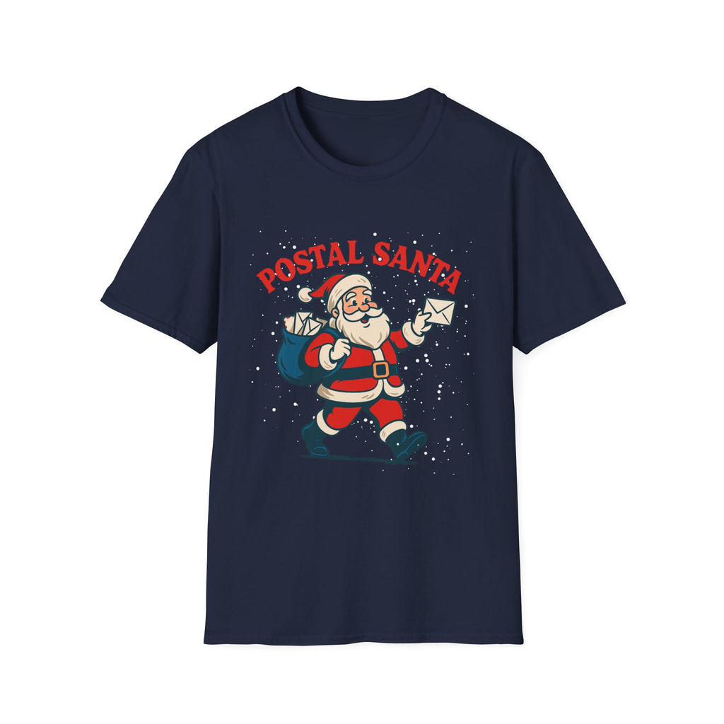 Postal Santa T-Shirt — Vintage Mail Carrier Christmas Tee