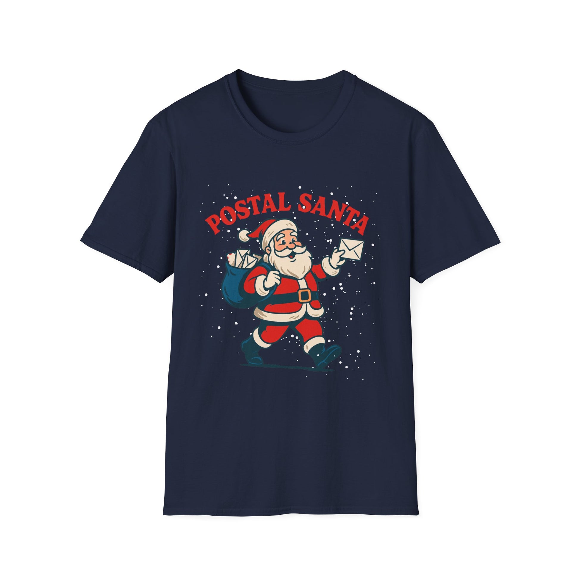 Postal Santa T-Shirt — Vintage Mail Carrier Christmas Tee