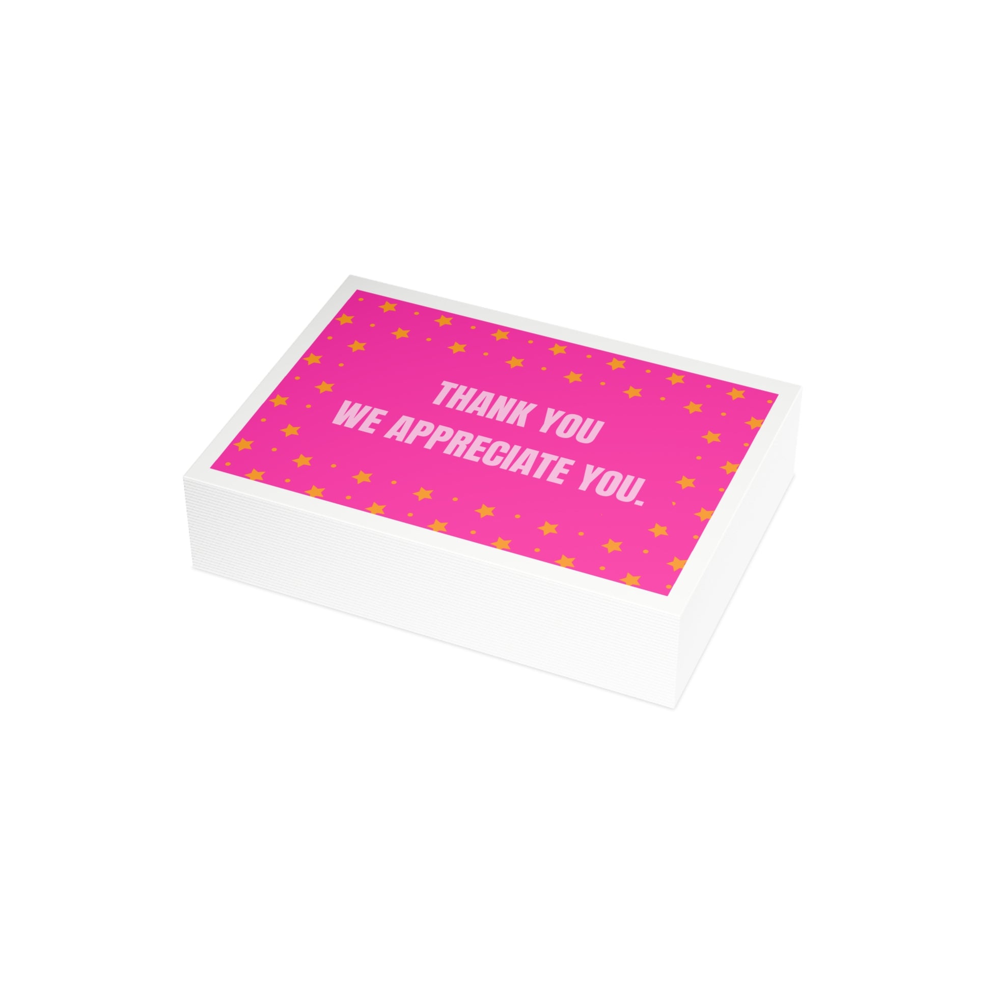 Thank You Card for Small Business Orders | Packaging Insert | Customer Appreciation Card | Cute Pink Star Design | Branding Insert