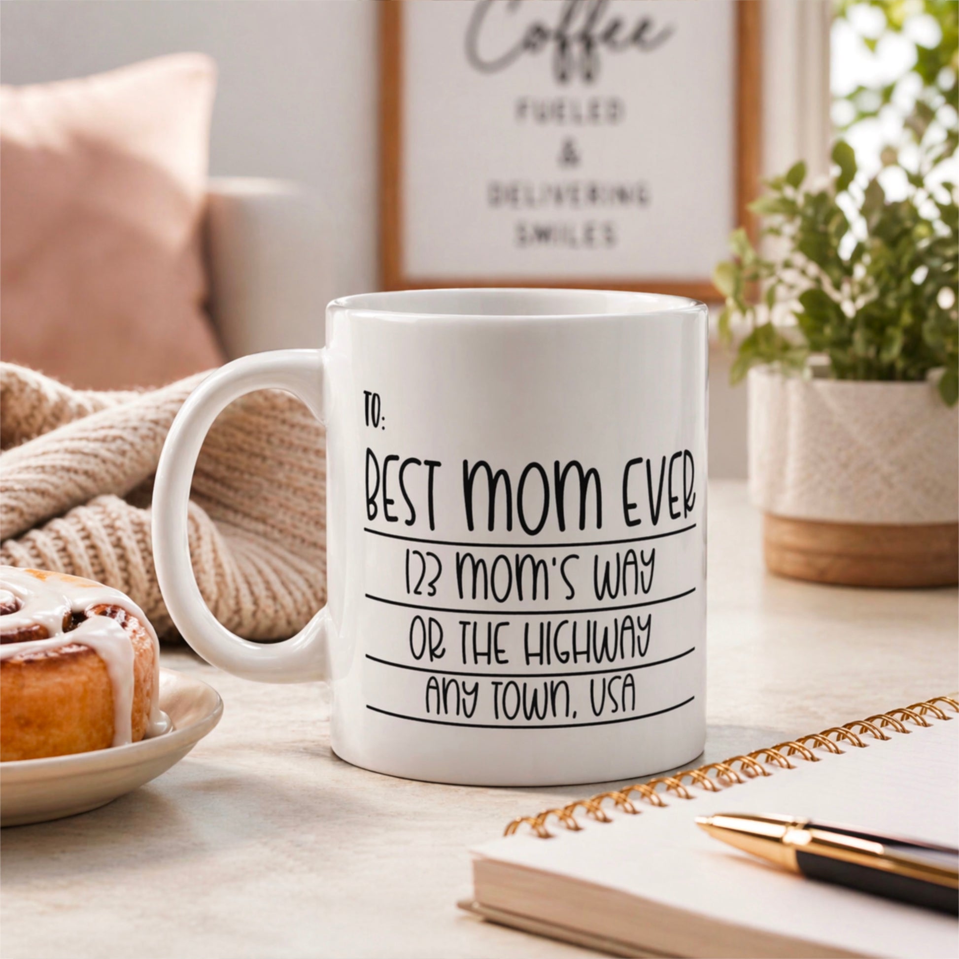 Best Mom Ever Address Personalized Mug — Funny Mother's Day Coffee Cup