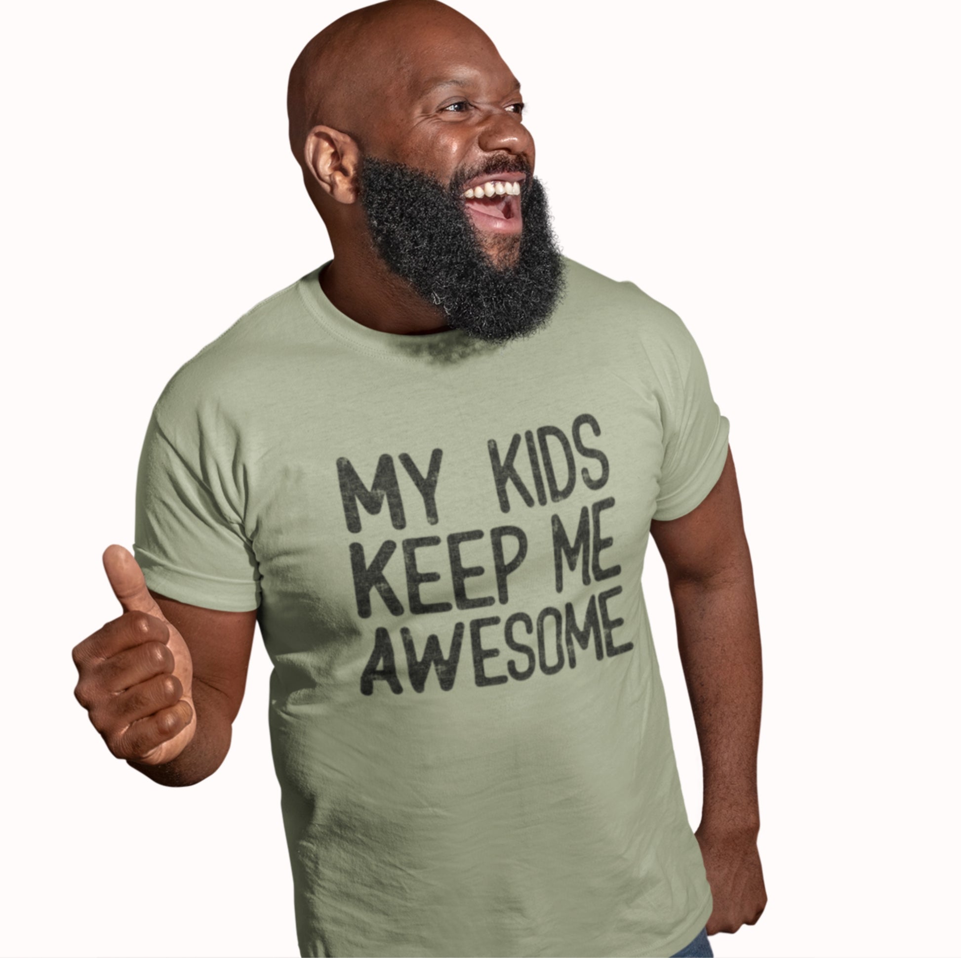 My Kids Keep Me Awesome — vintage distressed Father’s Day t shirt