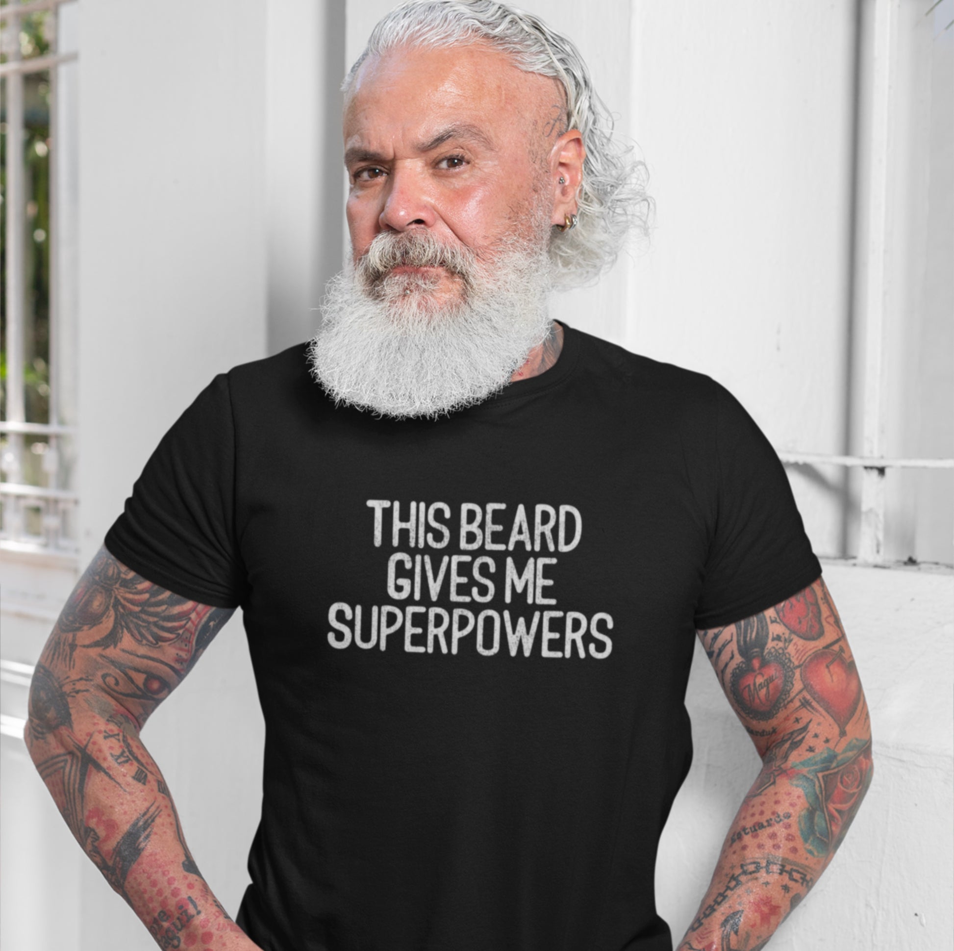 Beard Superpowers T-Shirt — Funny Beard Shirt