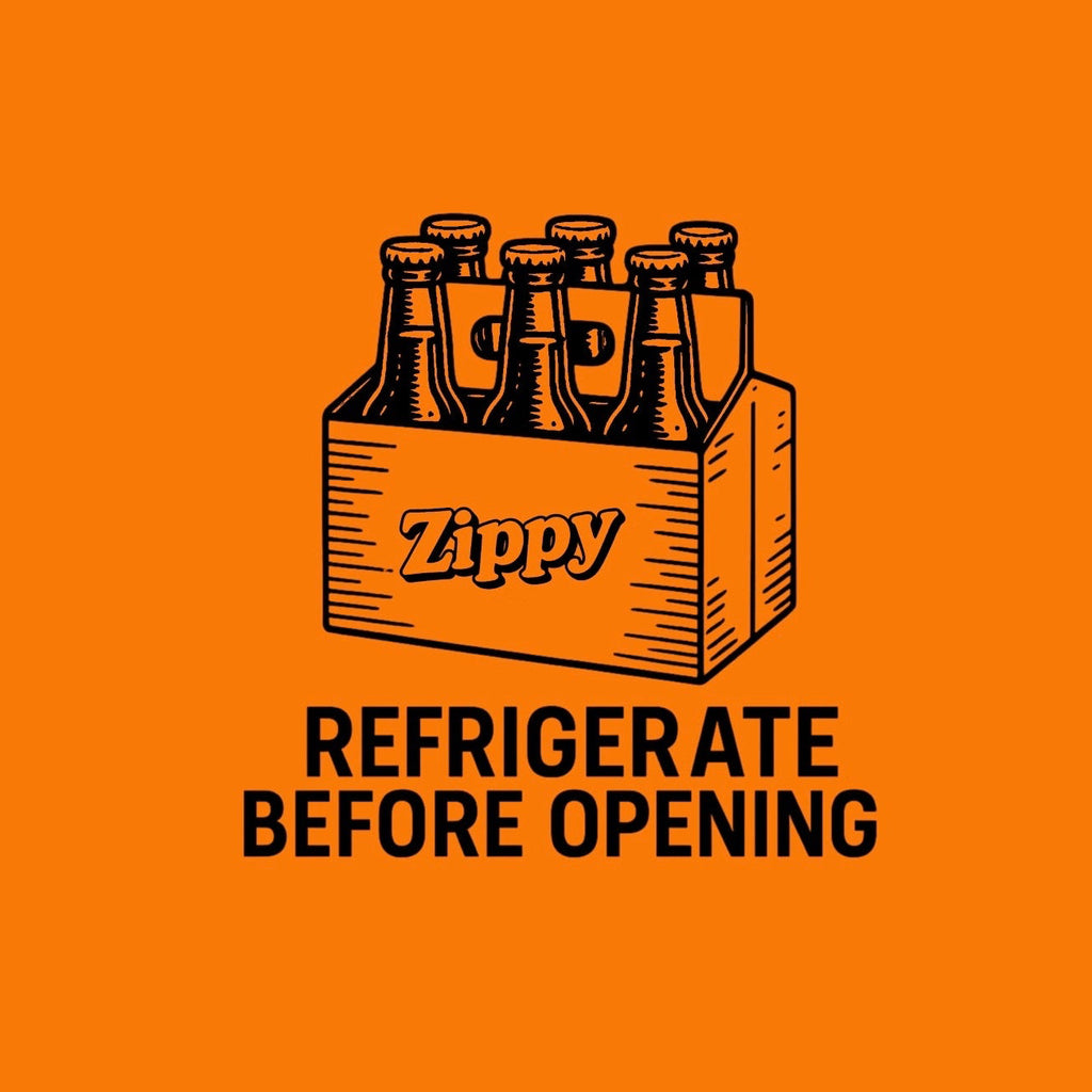 Zippy Refrigerate Before Opening T-Shirt Design | Unisex Softstyle Tee | Funny Gift for Friends, Summer BBQ, Birthday, Casual Wear, Gift for Him/Her